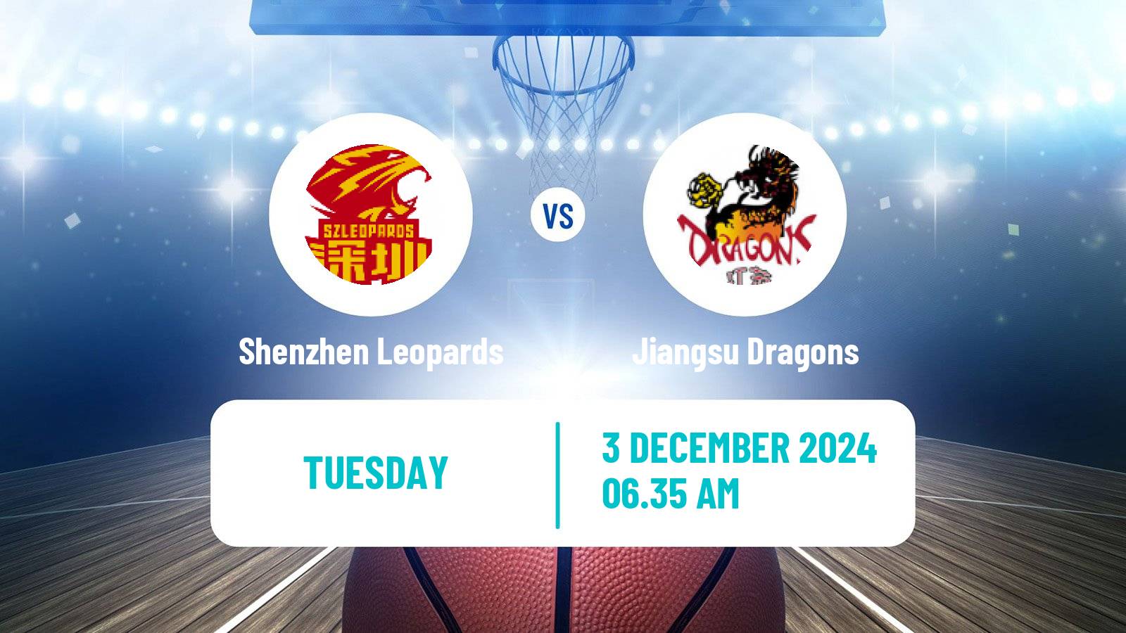 Basketball CBA Shenzhen Leopards - Jiangsu Dragons