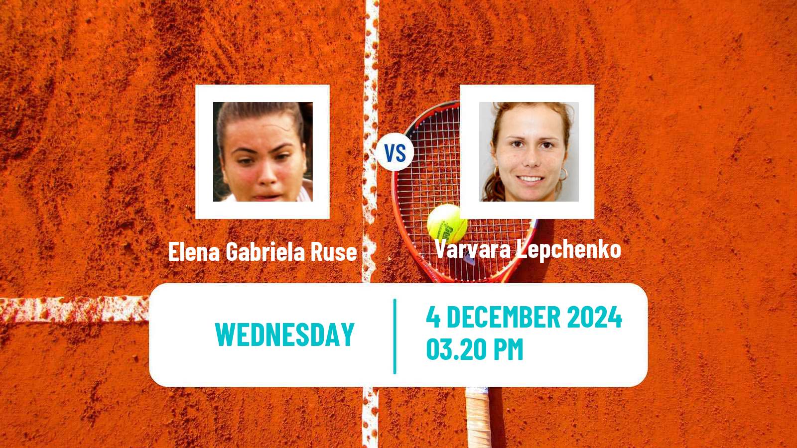 Tennis Angers Challenger Women Elena Gabriela Ruse - Varvara Lepchenko