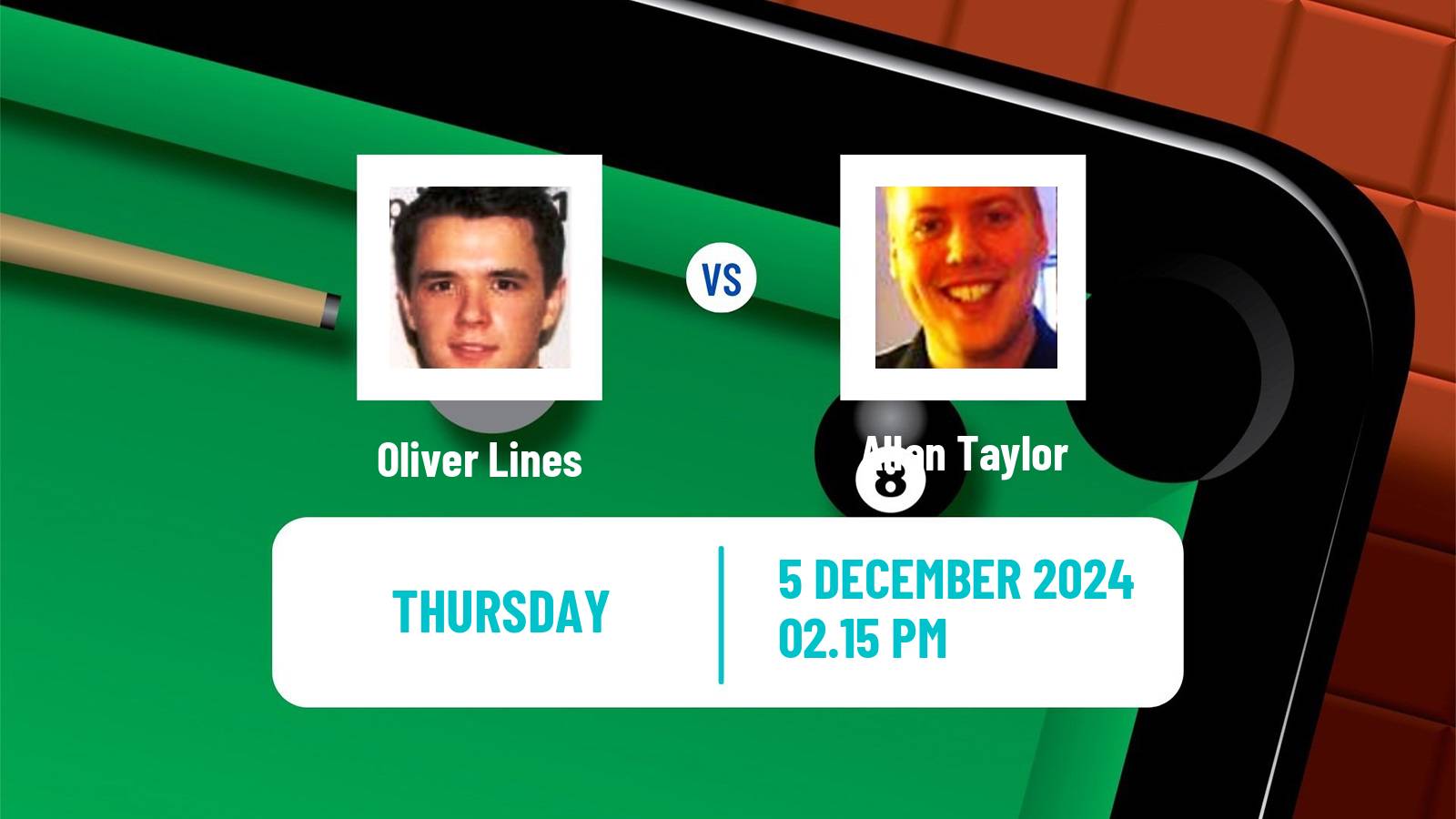 Snooker Snooker Shoot Out Oliver Lines - Allan Taylor