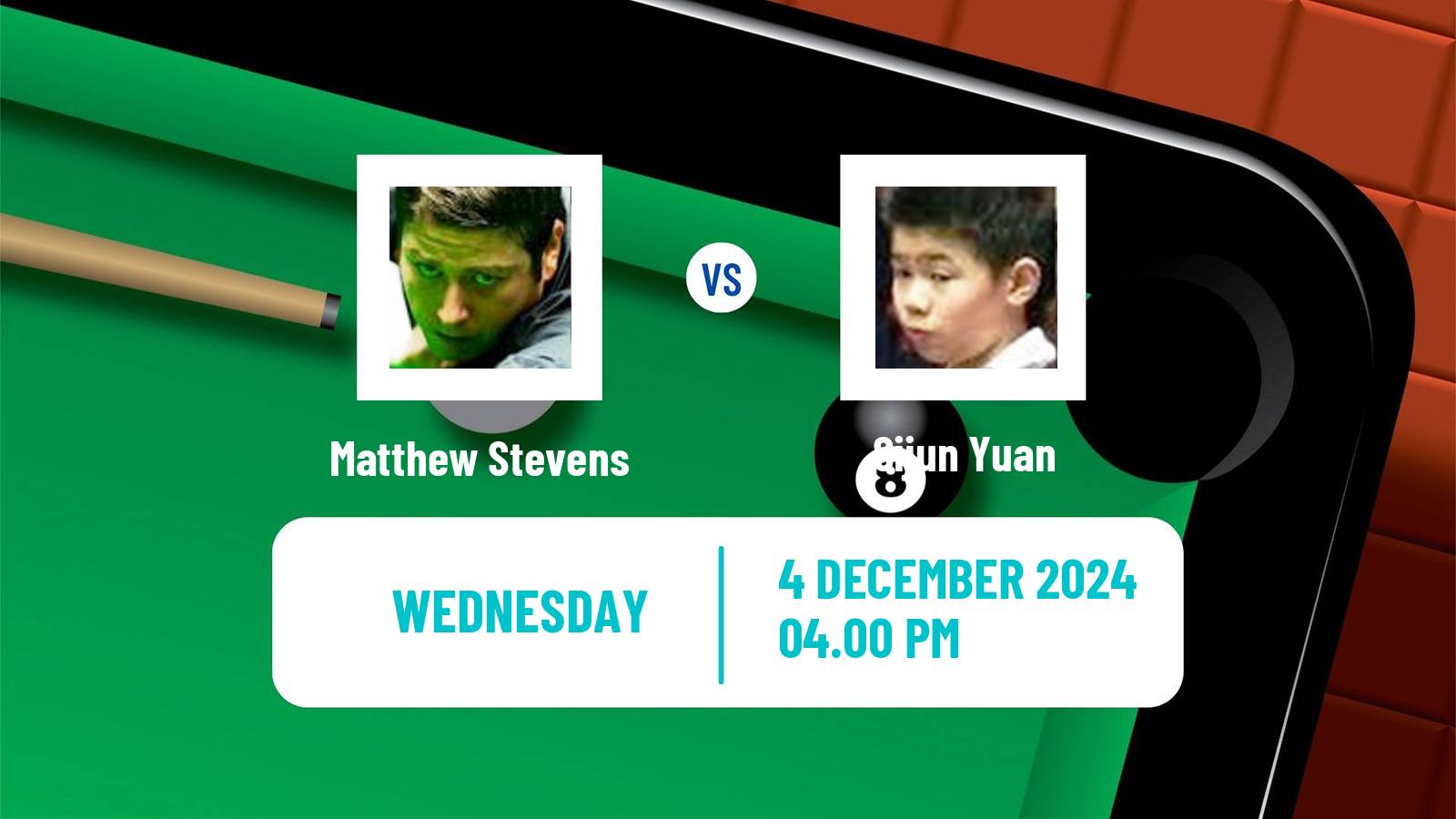 Snooker Snooker Shoot Out Matthew Stevens - Sijun Yuan