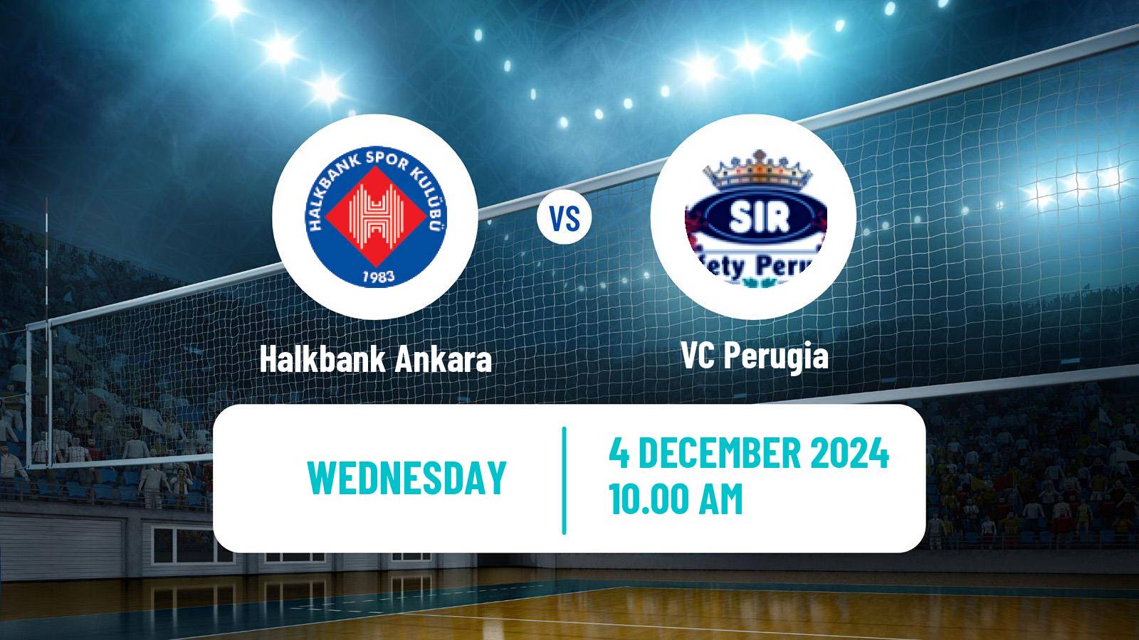 Volleyball CEV Champions League Halkbank Ankara - Perugia