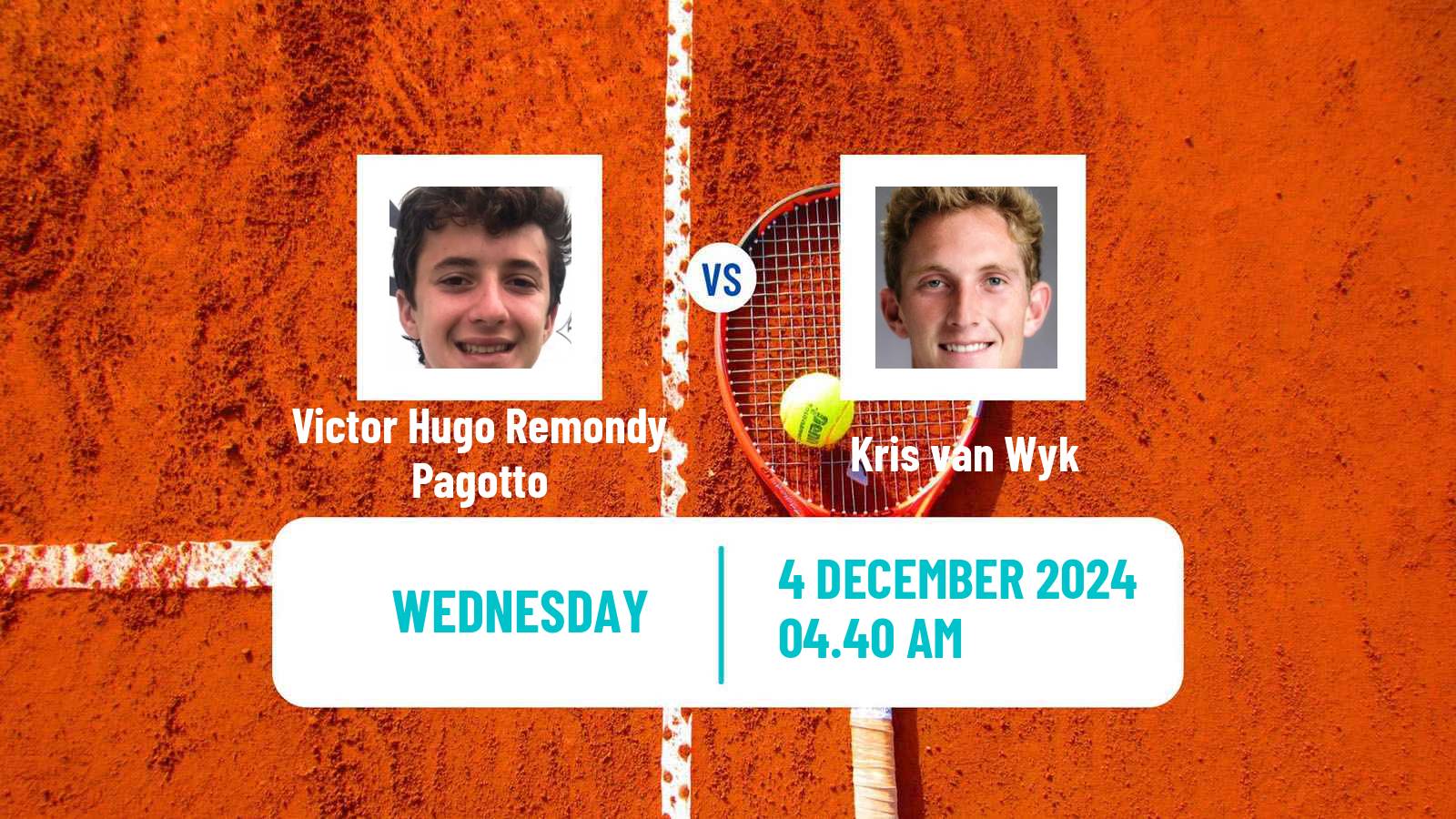 Tennis ITF M15 Stellenbosch Men Victor Hugo Remondy Pagotto - Kris van Wyk