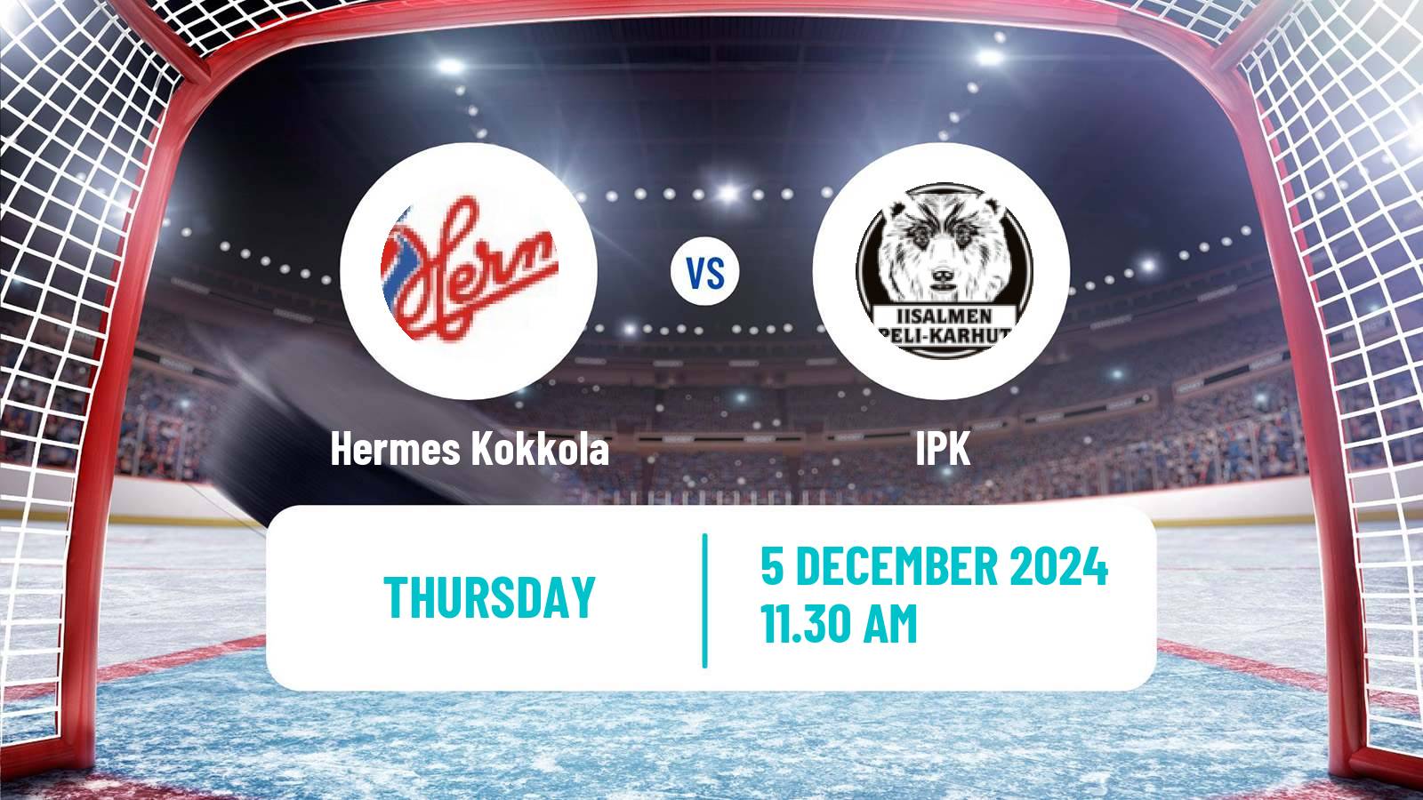 Hockey Finnish Mestis Hermes Kokkola - IPK