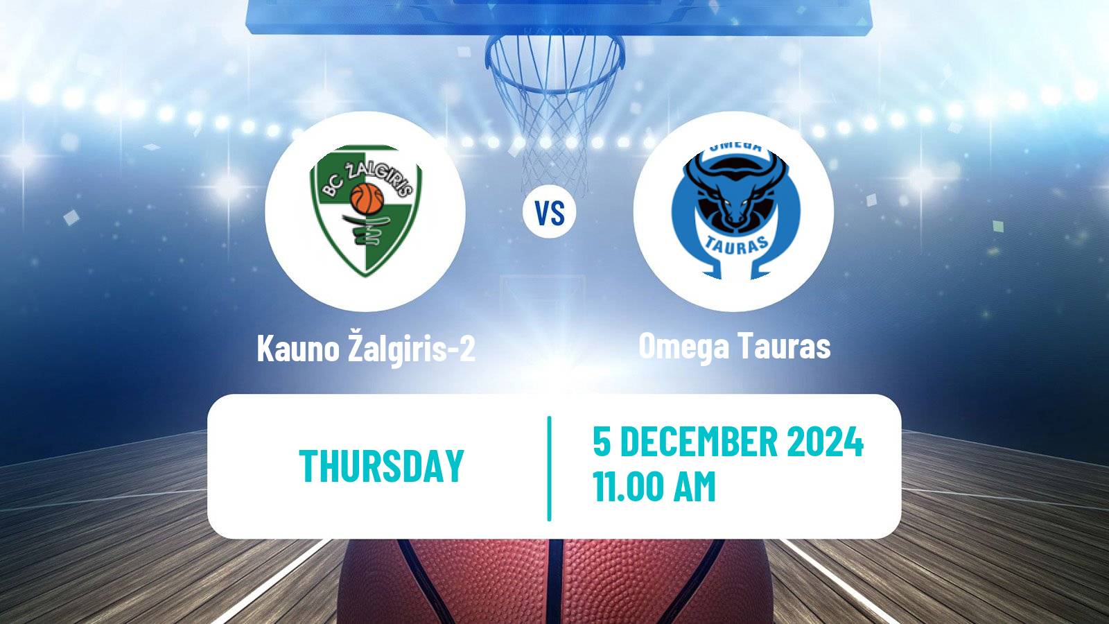 Basketball Lietuvos NKL Kauno Žalgiris-2 - Omega Tauras