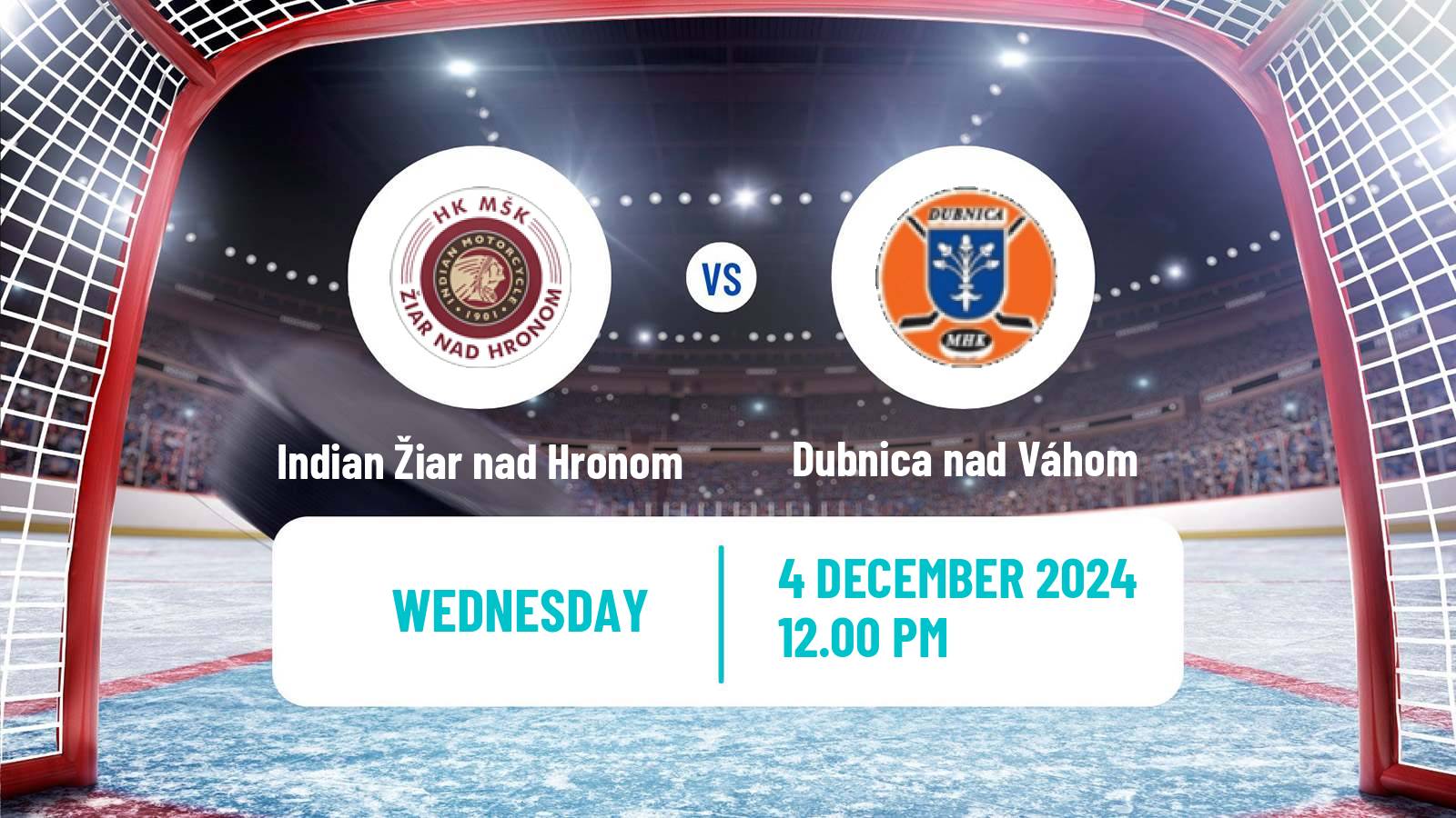 Hockey Slovak 1 Liga Hockey Indian Žiar nad Hronom - Dubnica nad Váhom