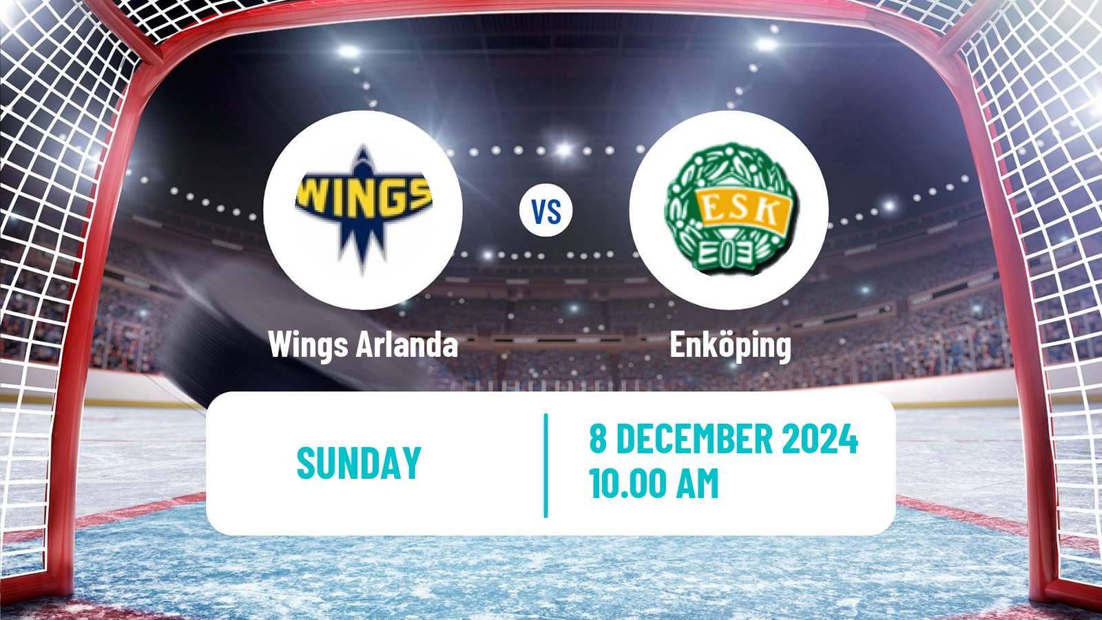 Hockey Swedish HockeyEttan Ostra Wings Arlanda - Enköping