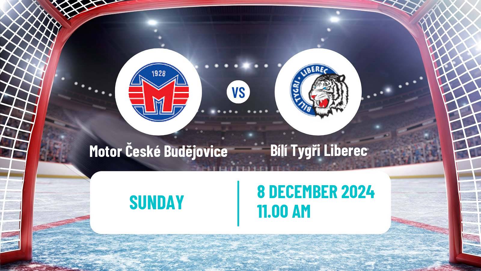 Hockey Czech Extraliga Motor České Budějovice - Bílí Tygři Liberec