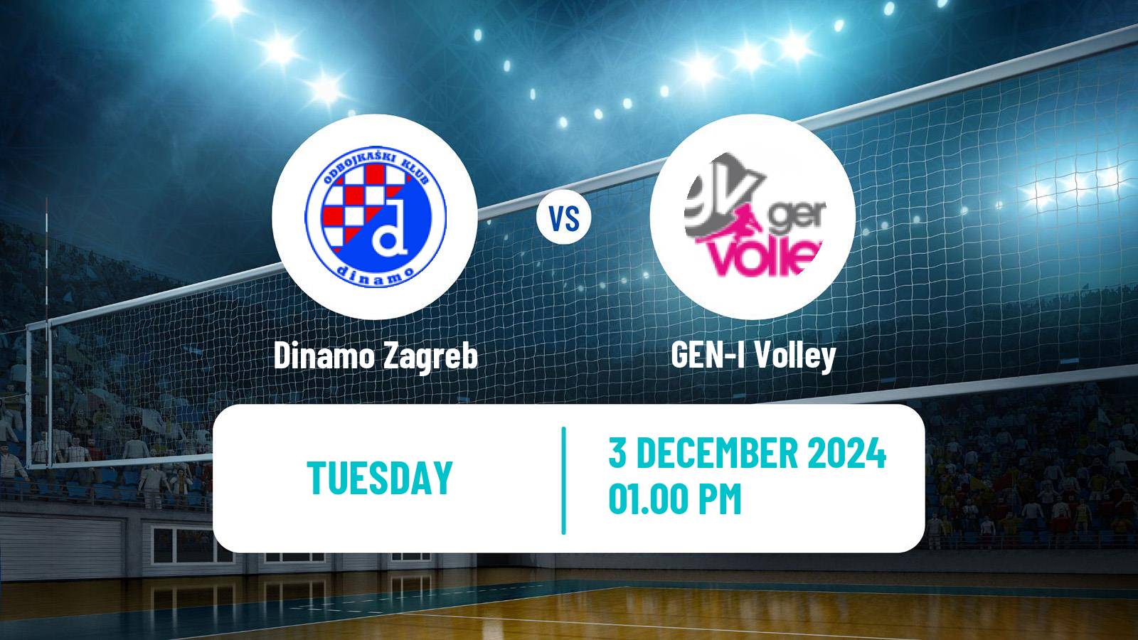 Volleyball MEVZA Women Dinamo Zagreb - GEN-I Volley