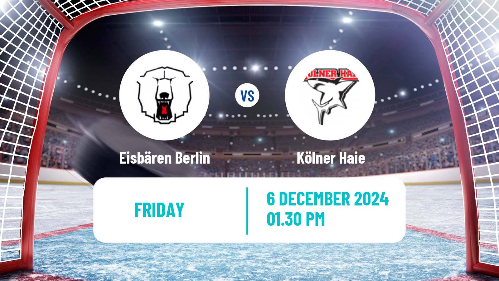 Hockey German Ice Hockey League Eisbären Berlin - Kölner Haie