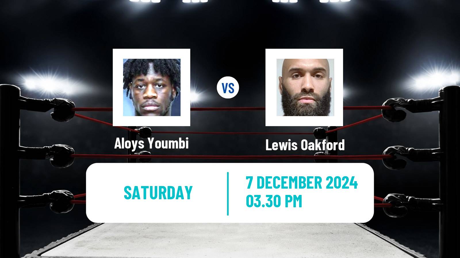 Boxing Cruiserweight Others Matches Men Aloys Youmbi - Lewis Oakford