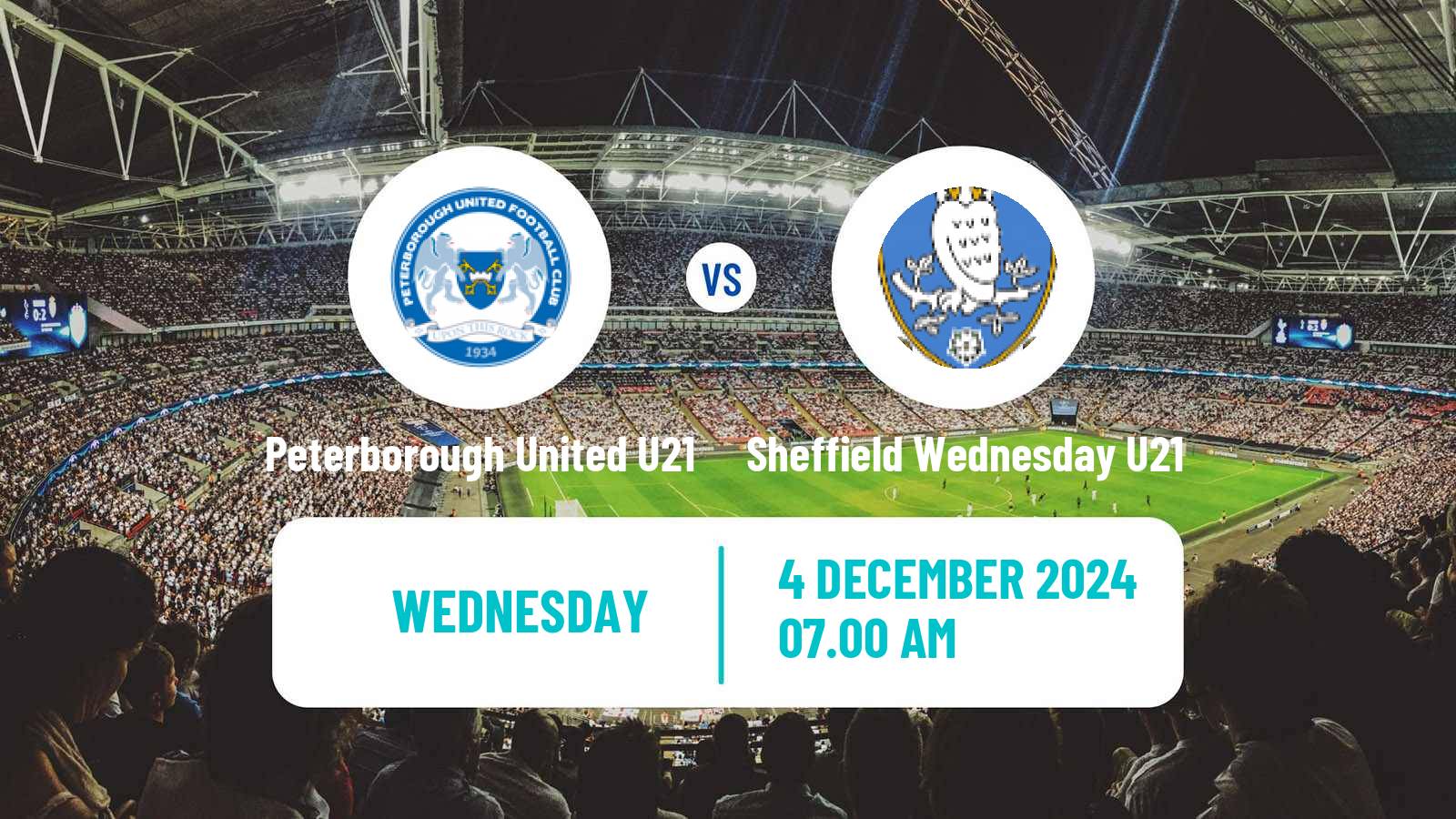 Soccer English Professional Development League Peterborough United U21 - Sheffield Wednesday U21