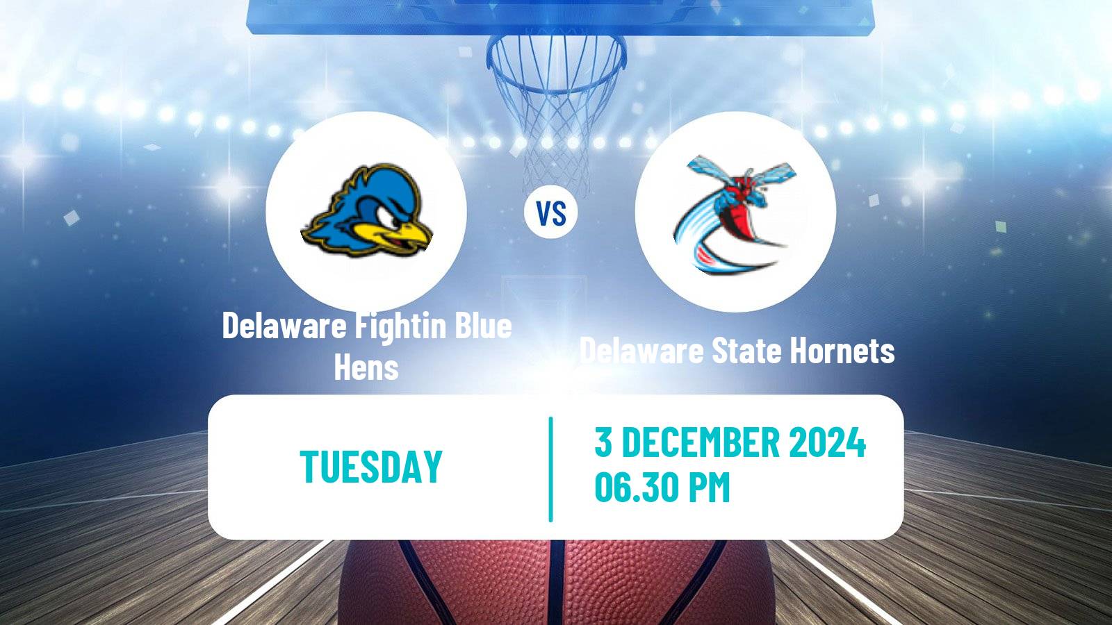 Basketball NCAA College Basketball Delaware Fightin Blue Hens - Delaware State Hornets