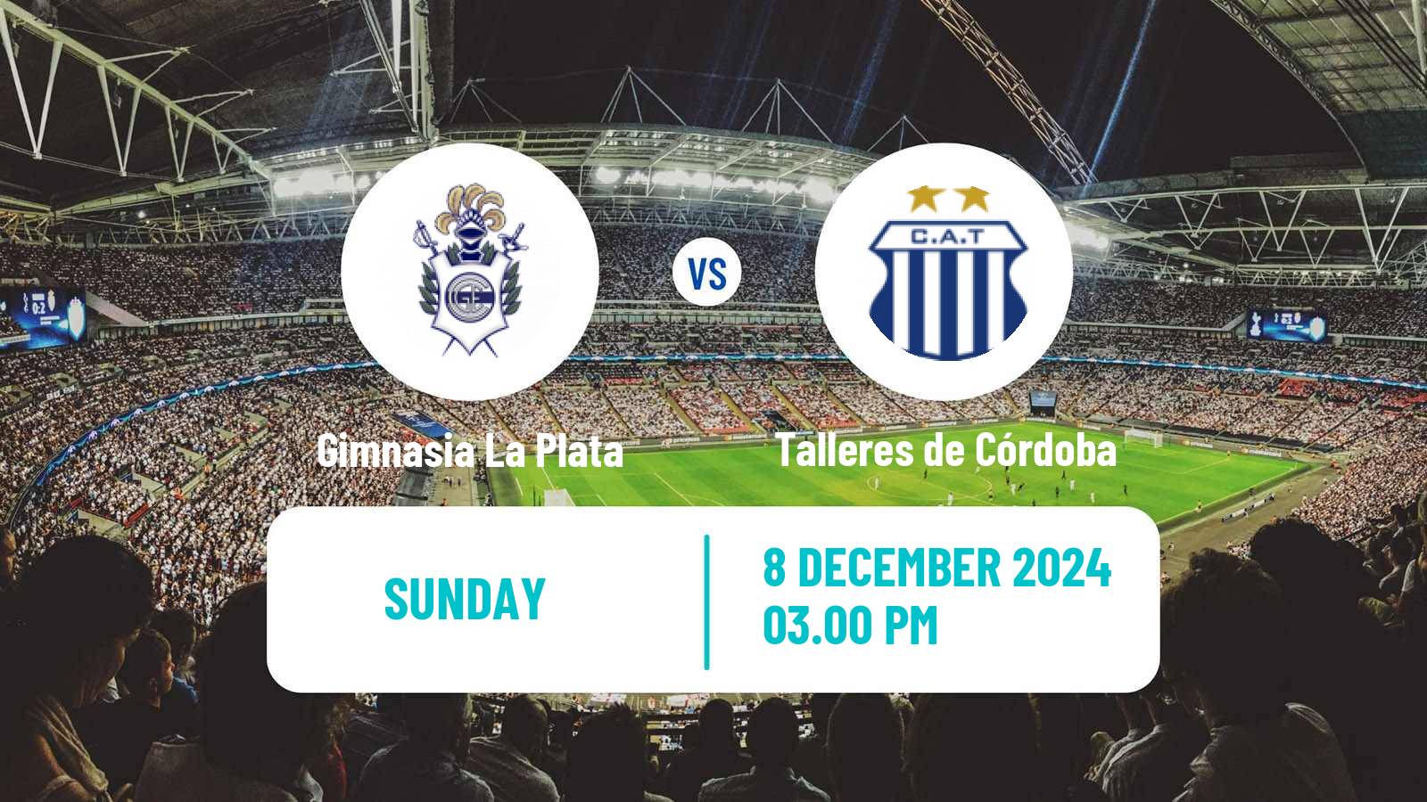 Soccer Argentinian Liga Profesional Gimnasia La Plata - Talleres de Córdoba