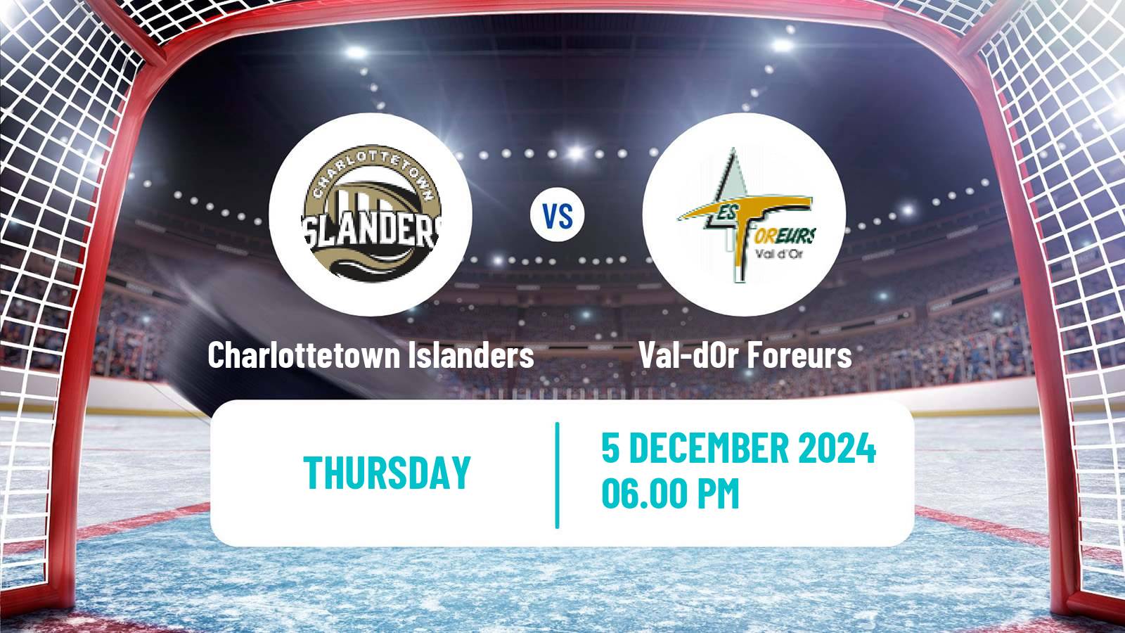 Hockey QMJHL Charlottetown Islanders - Val-dOr Foreurs