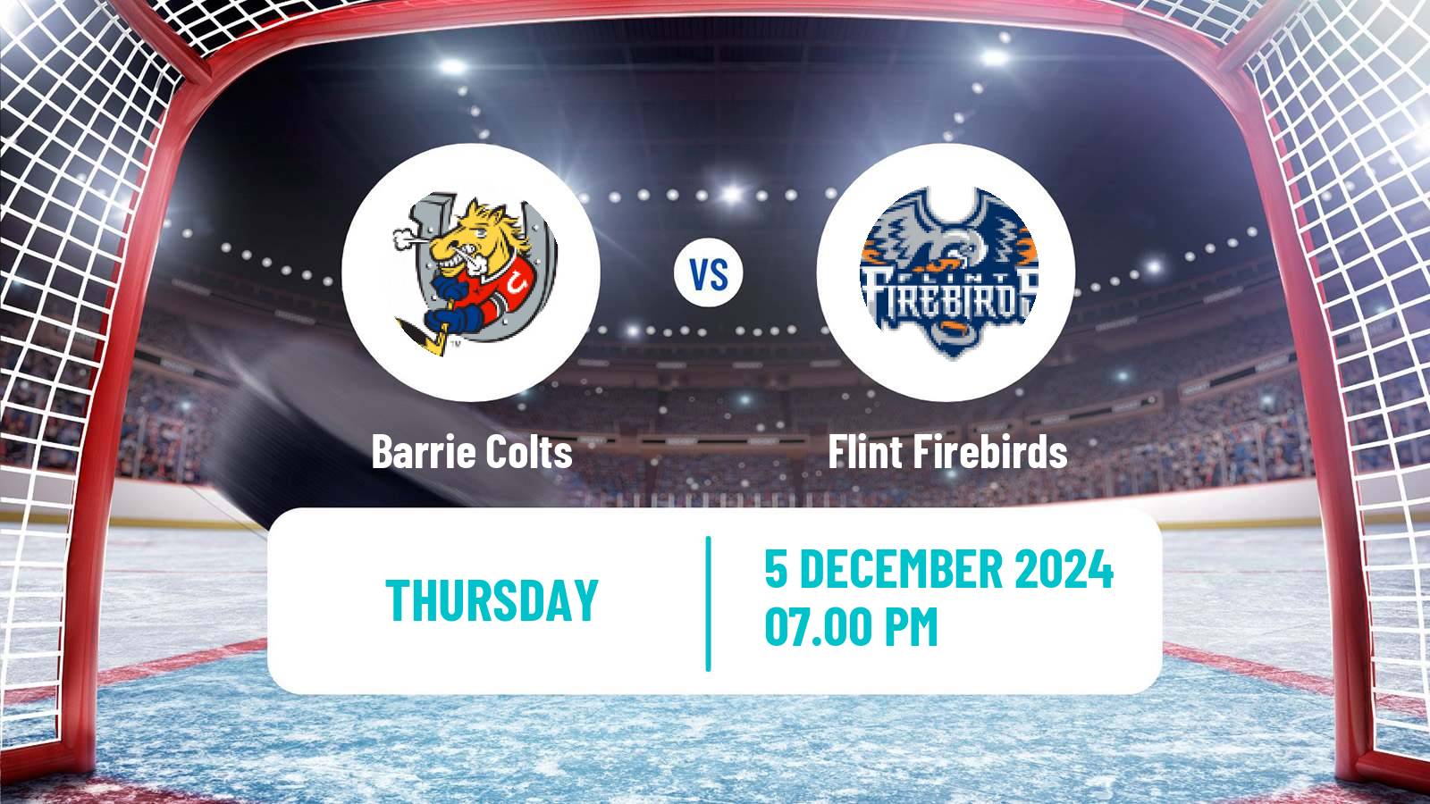 Hockey OHL Barrie Colts - Flint Firebirds