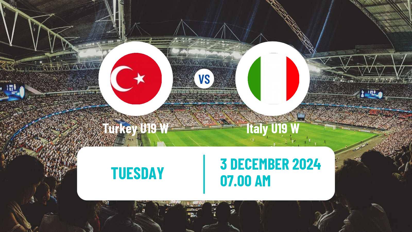 Soccer UEFA Euro U19 Women Turkey U19 W - Italy U19 W