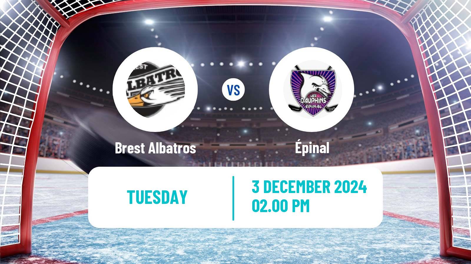 Hockey French D1 Ice Hockey Brest Albatros - Épinal