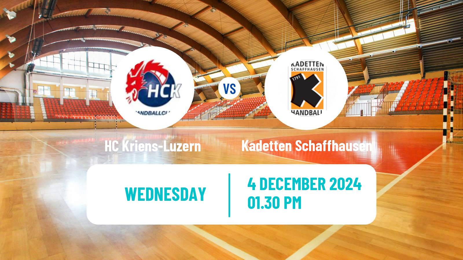 Handball Swiss NLA Handball HC Kriens-Luzern - Kadetten Schaffhausen