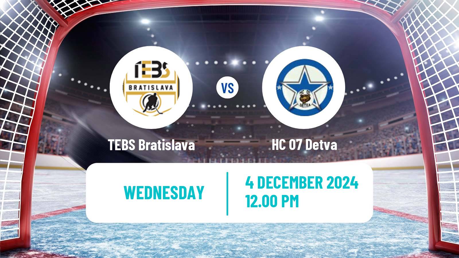 Hockey Slovak 1 Liga Hockey TEBS Bratislava - Detva