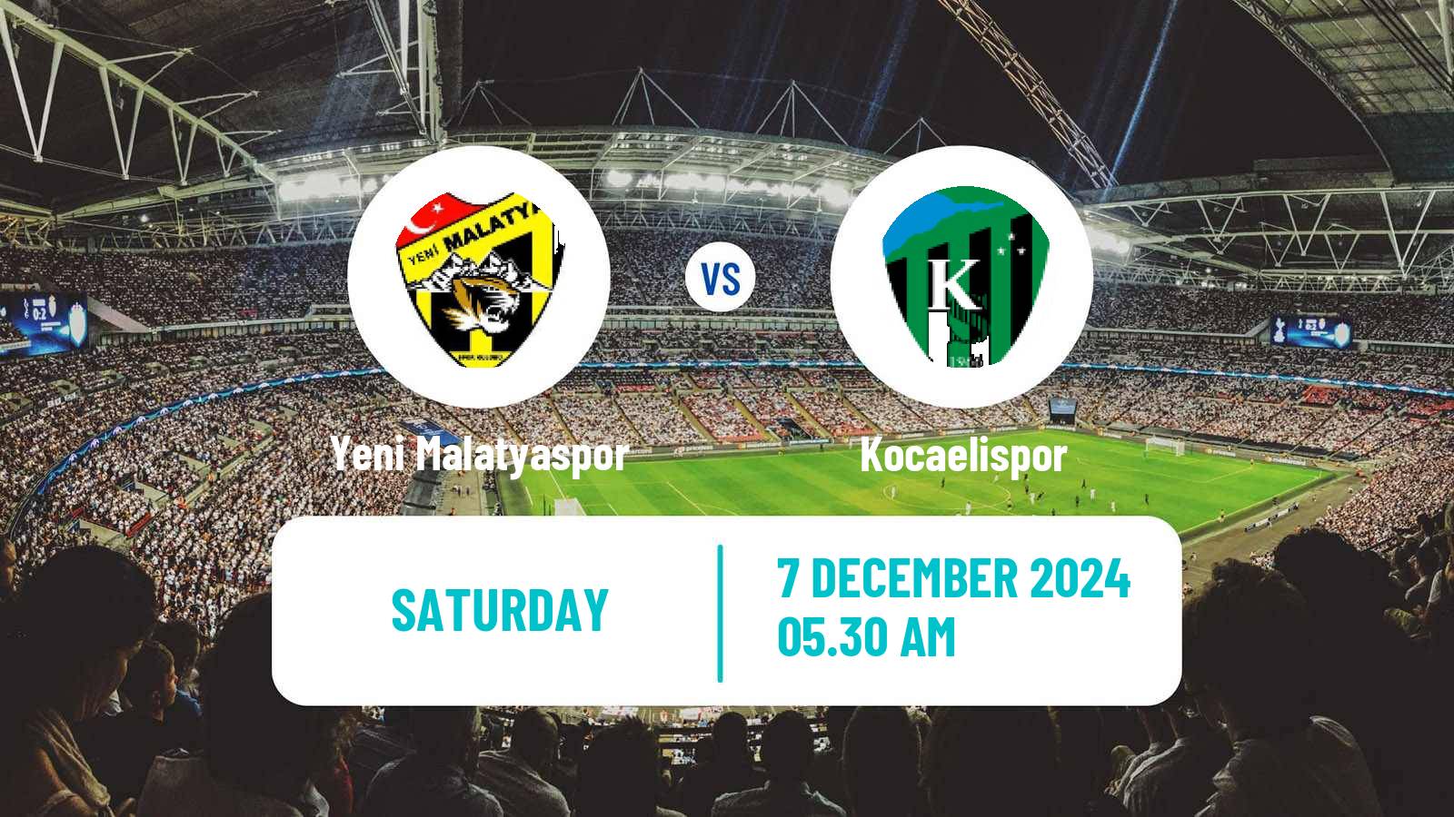 Soccer Turkish First League Yeni Malatyaspor - Kocaelispor