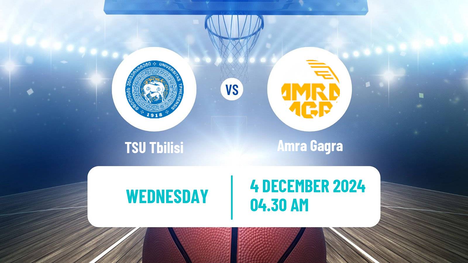 Basketball Georgian Superleague Basketball TSU Tbilisi - Amra Gagra