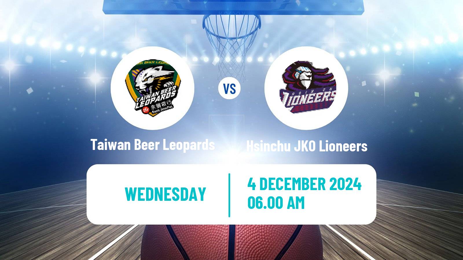 Basketball Taiwan TPBL Taiwan Beer Leopards - Hsinchu JKO Lioneers