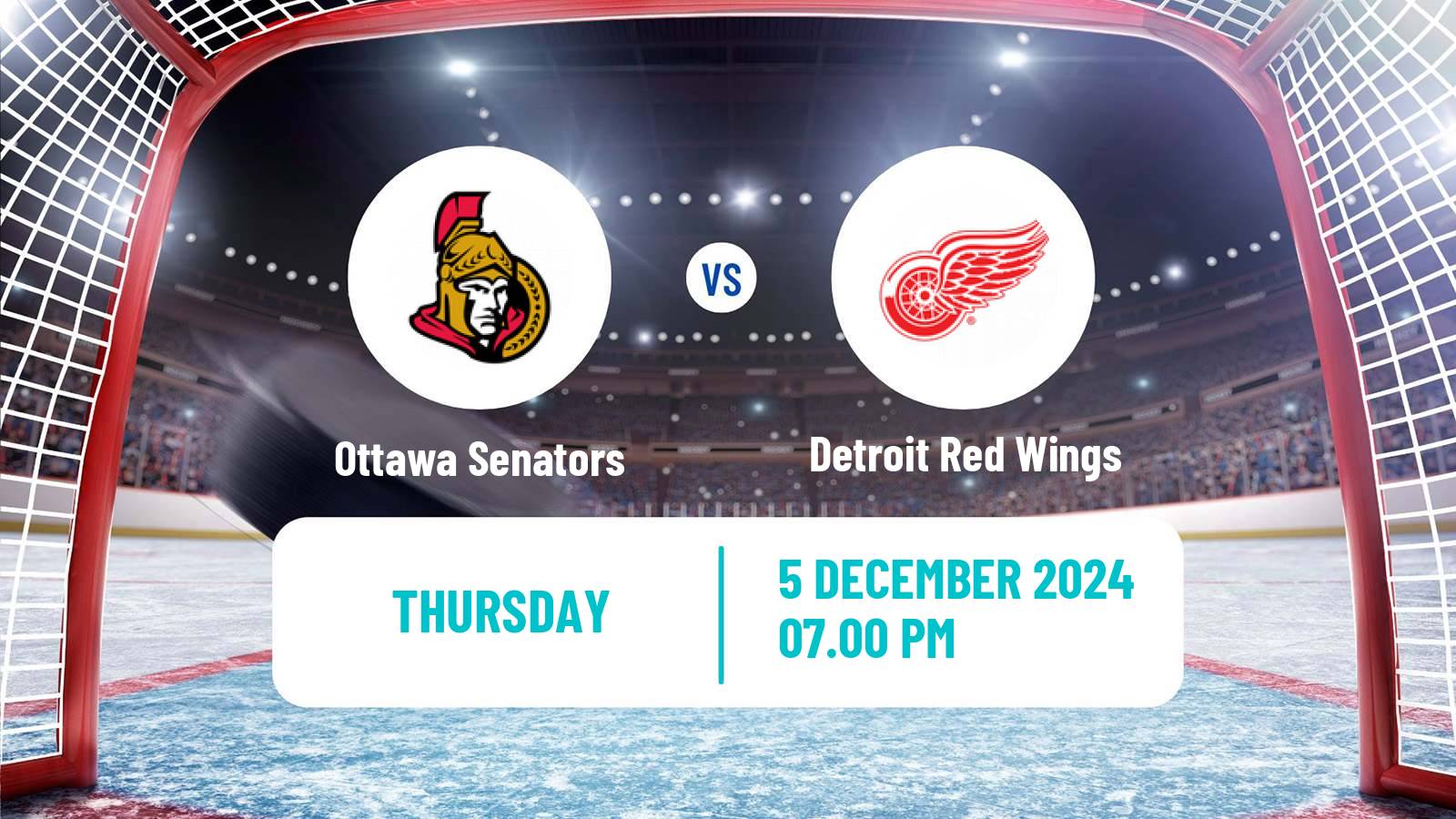 Hockey NHL Ottawa Senators - Detroit Red Wings