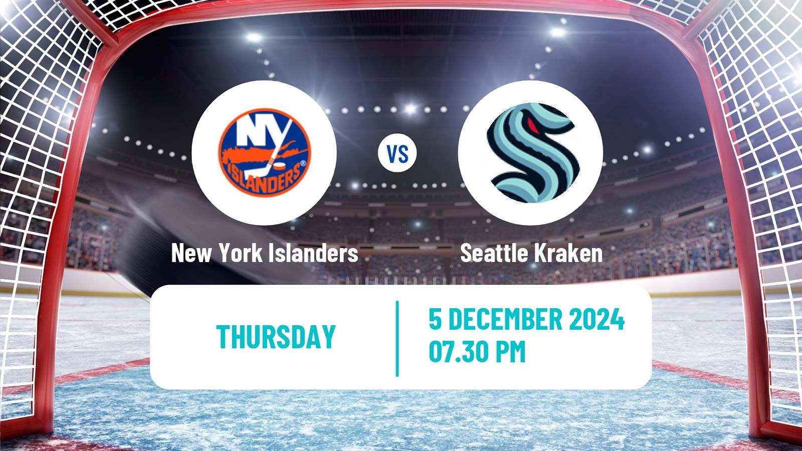 Hockey NHL New York Islanders - Seattle Kraken