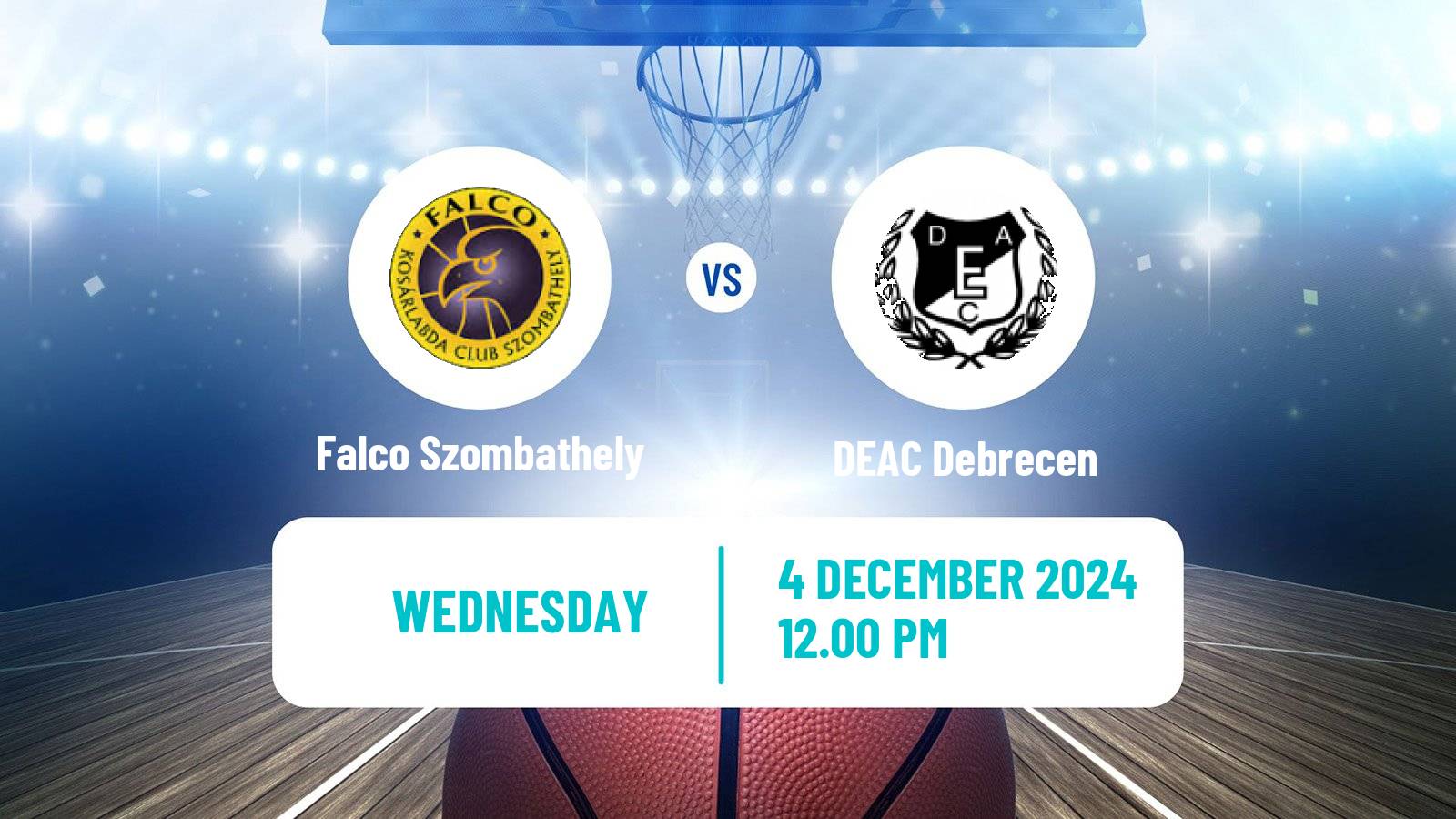 Basketball Hungarian NB I Basketball Falco Szombathely - DEAC Debrecen