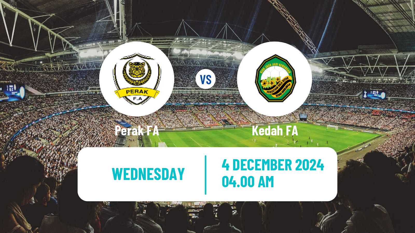 Soccer Malaysian Super League Perak FA - Kedah FA