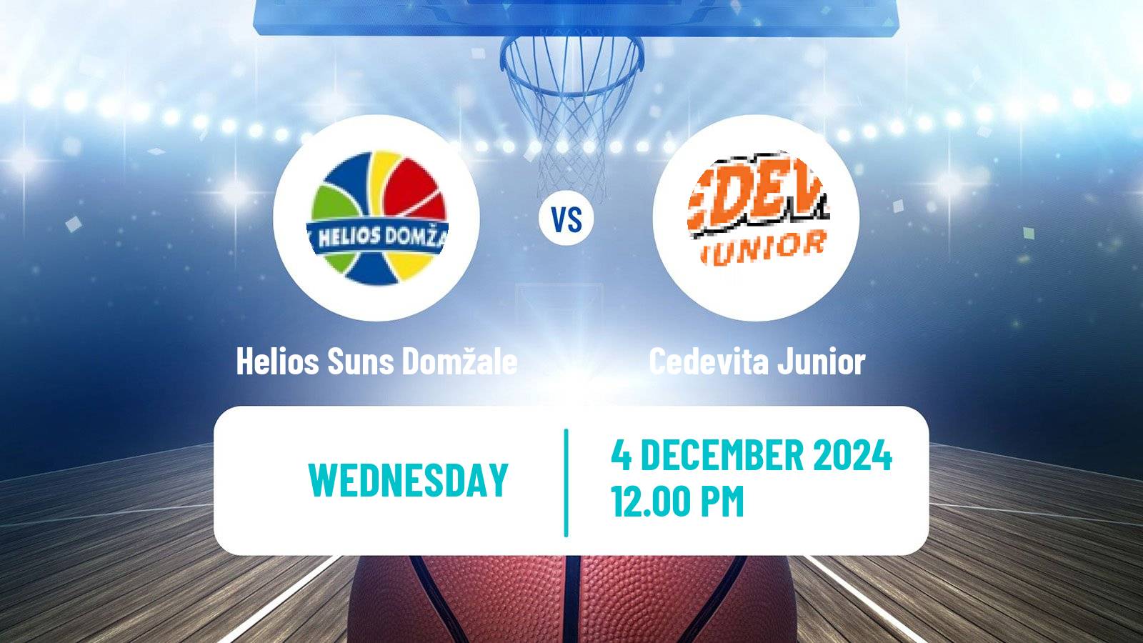 Basketball Adriatic League 2 Helios Suns Domžale - Cedevita Junior