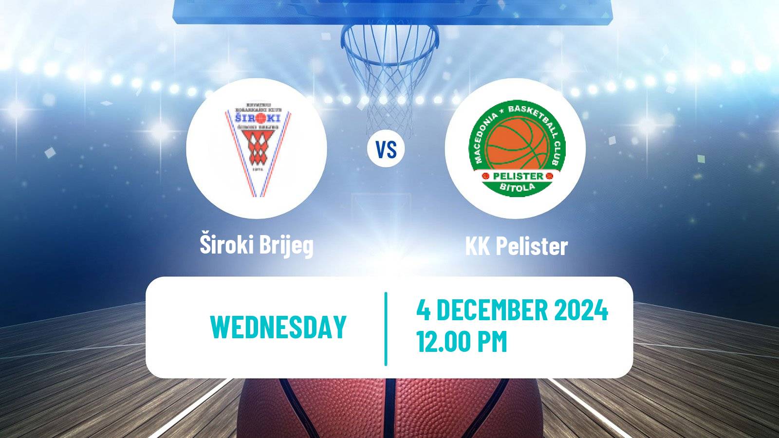 Basketball Adriatic League 2 Široki Brijeg - Pelister