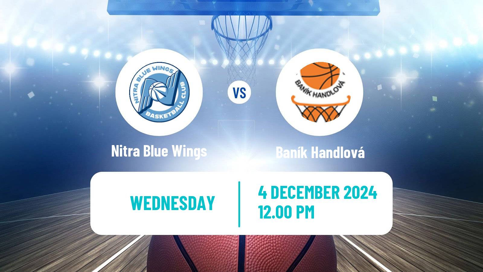 Basketball Slovak Extraliga Basketball Nitra Blue Wings - Baník Handlová