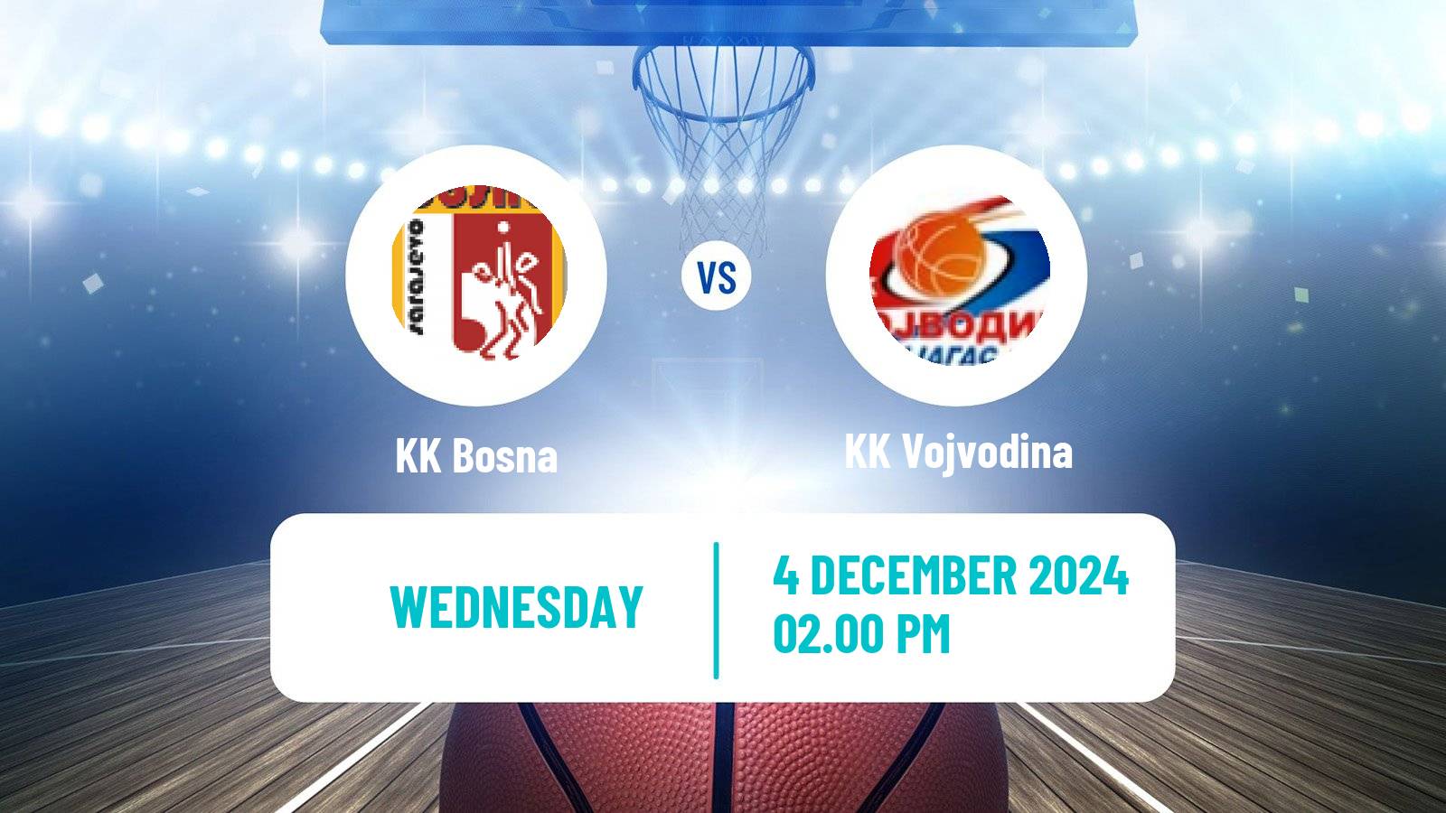 Basketball Adriatic League 2 Bosna - Vojvodina