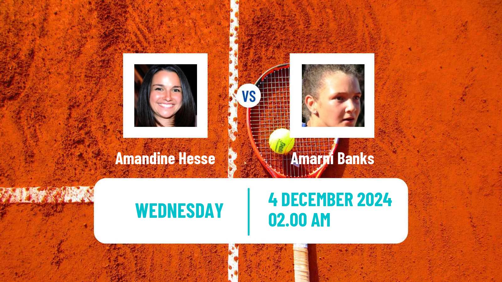 Tennis ITF W100 Dubai Women Amandine Hesse - Amarni Banks