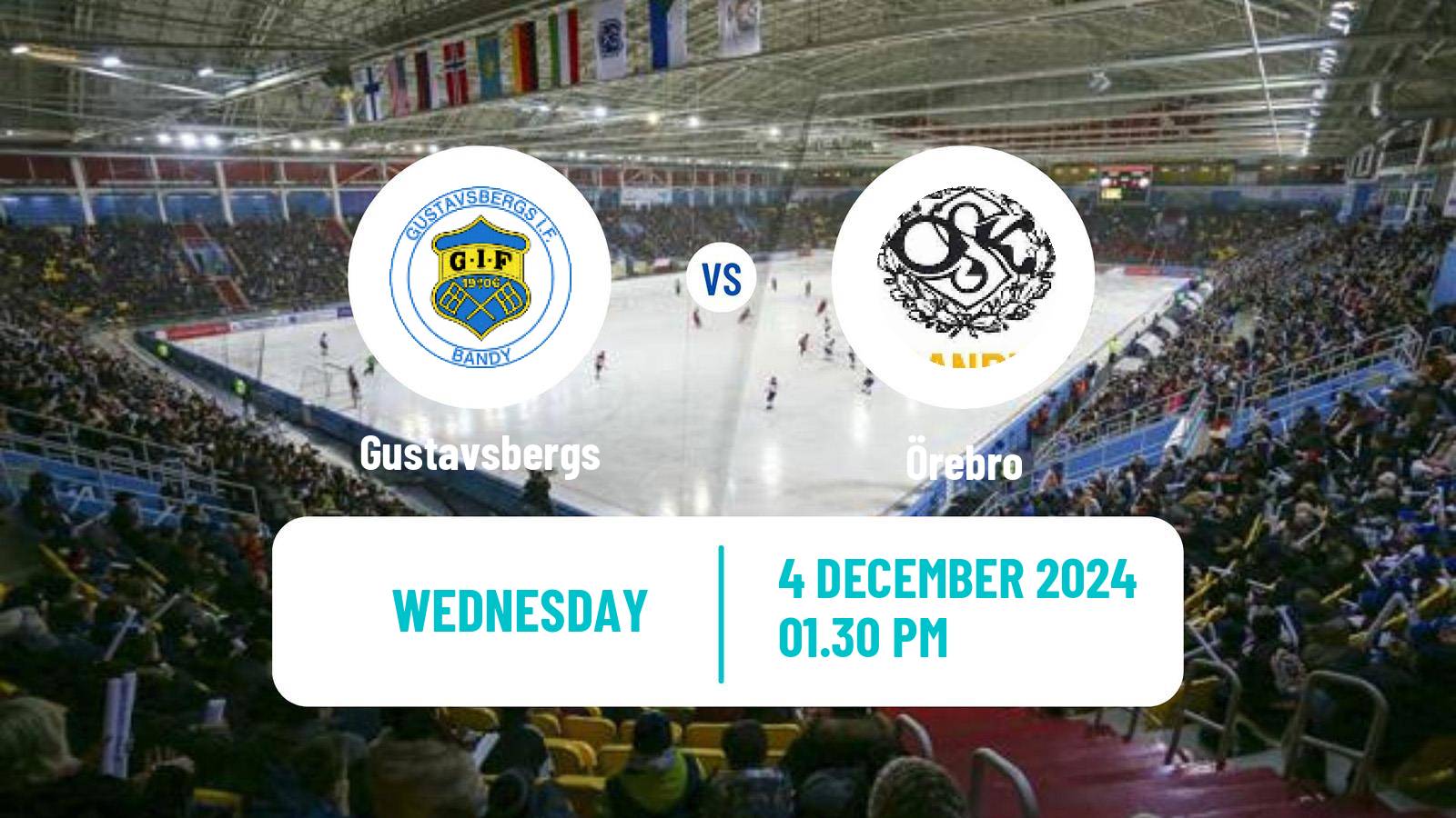 Bandy Swedish Allsvenskan Bandy Gustavsbergs - Örebro