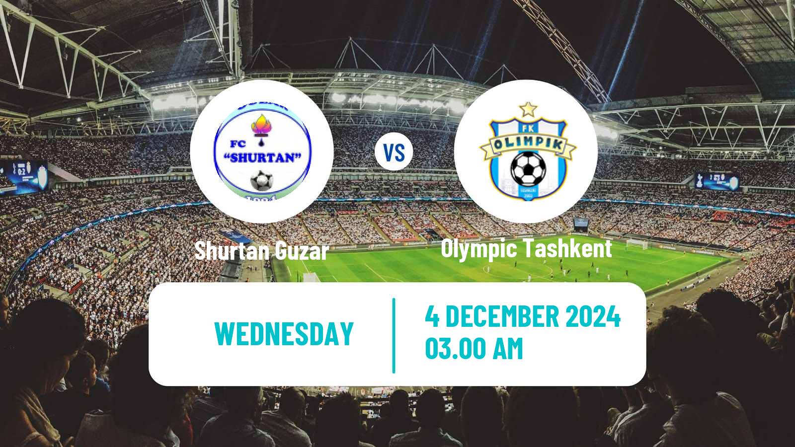 Soccer Uzbek League Shurtan Guzar - Olympic Tashkent