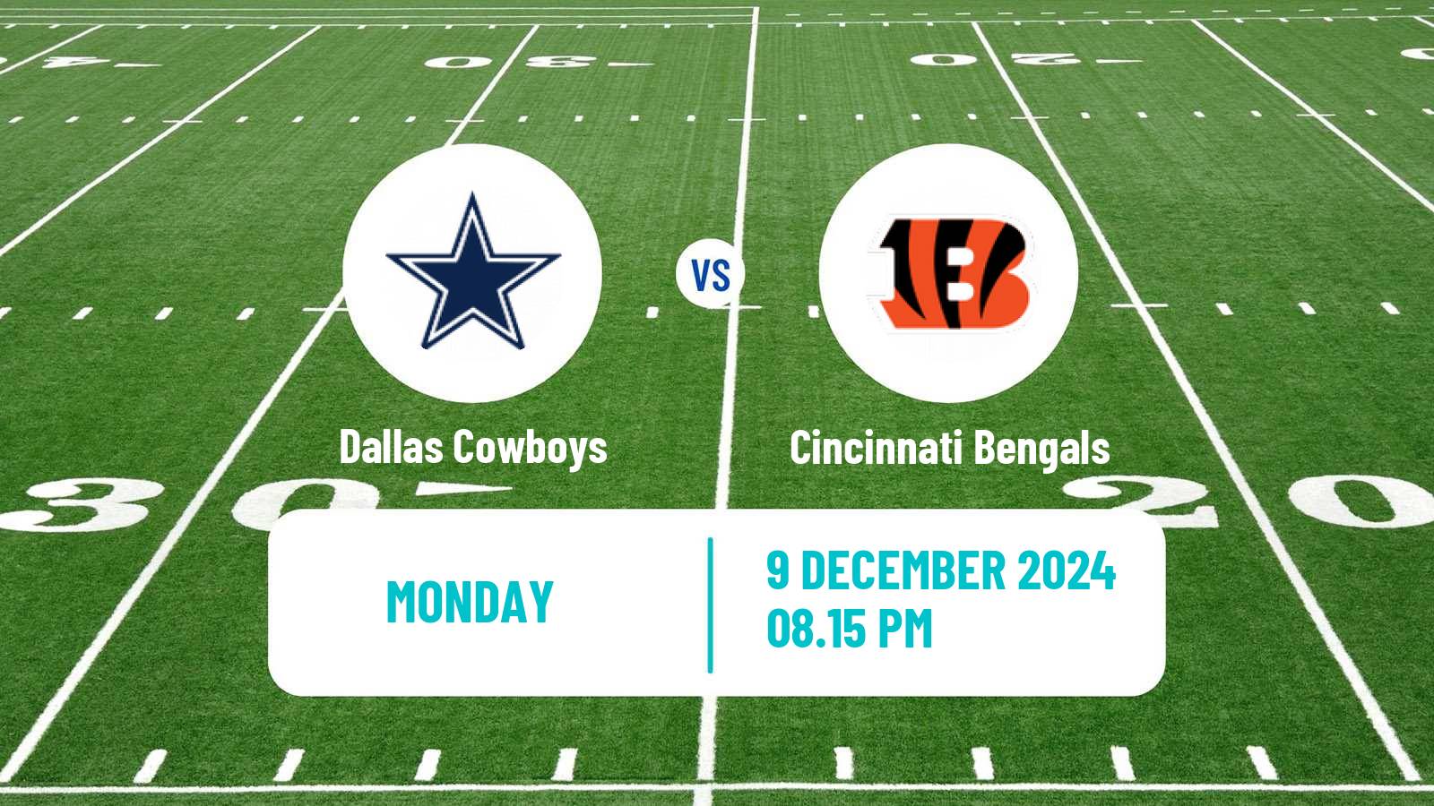 American football NFL Dallas Cowboys - Cincinnati Bengals