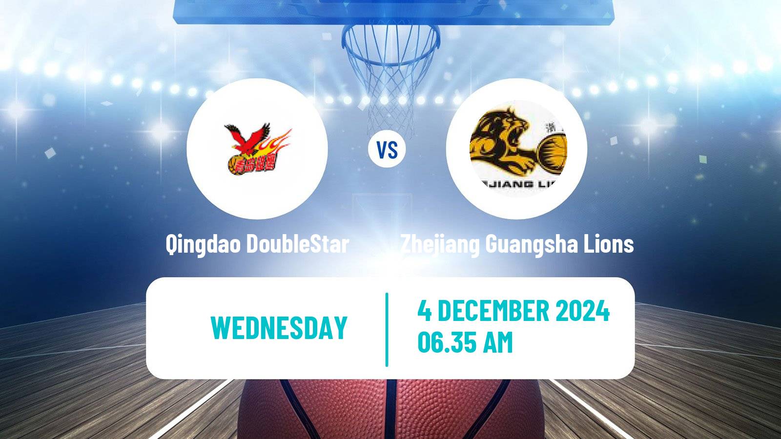 Basketball CBA Qingdao DoubleStar - Zhejiang Guangsha Lions