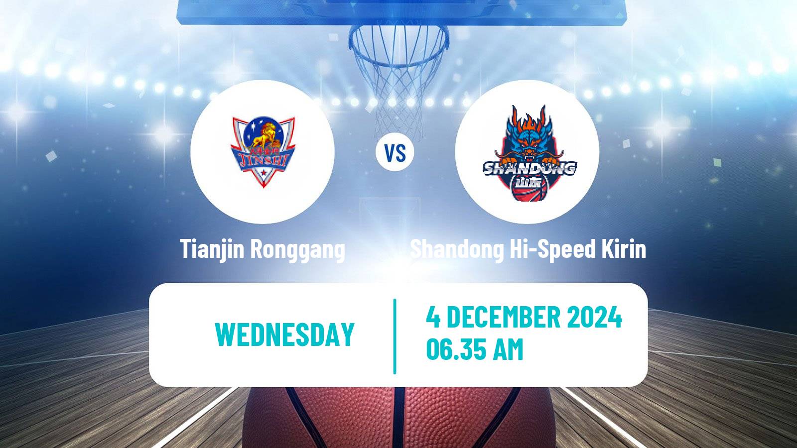 Basketball CBA Tianjin Ronggang - Shandong Hi-Speed Kirin