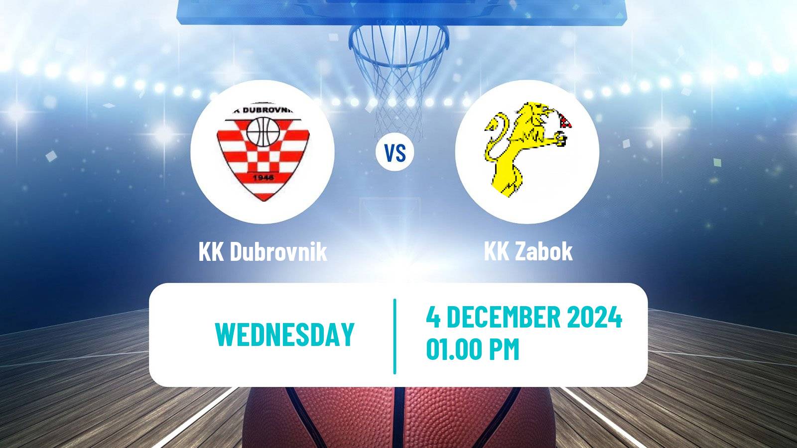 Basketball Croatian Cup Basketball Dubrovnik - Zabok