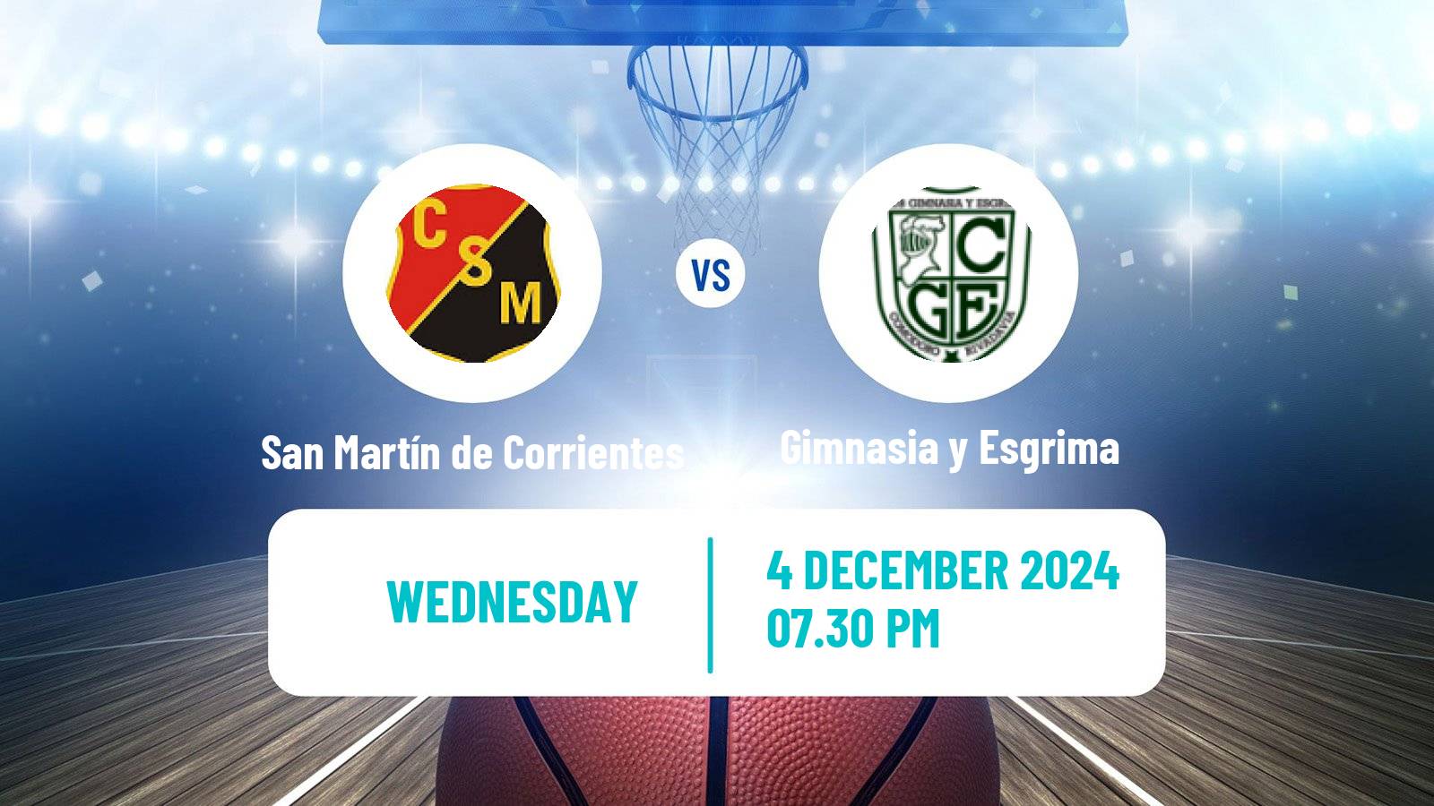 Basketball Argentinian LNB San Martín de Corrientes - Gimnasia y Esgrima