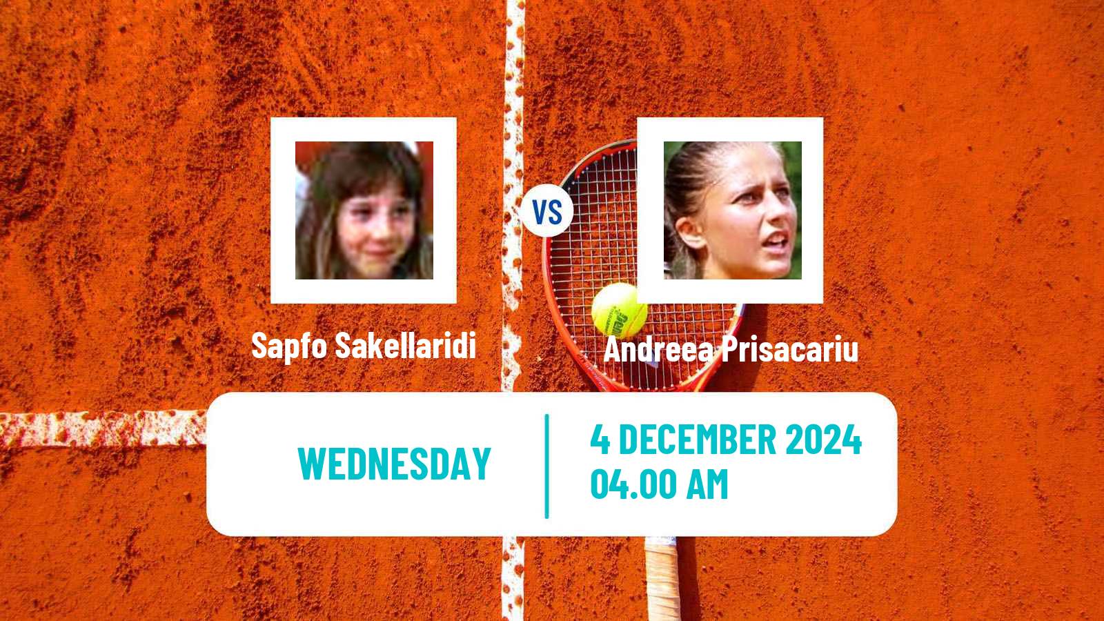 Tennis ITF W35 Sharm Elsheikh 3 Women 2024 Sapfo Sakellaridi - Andreea Prisacariu