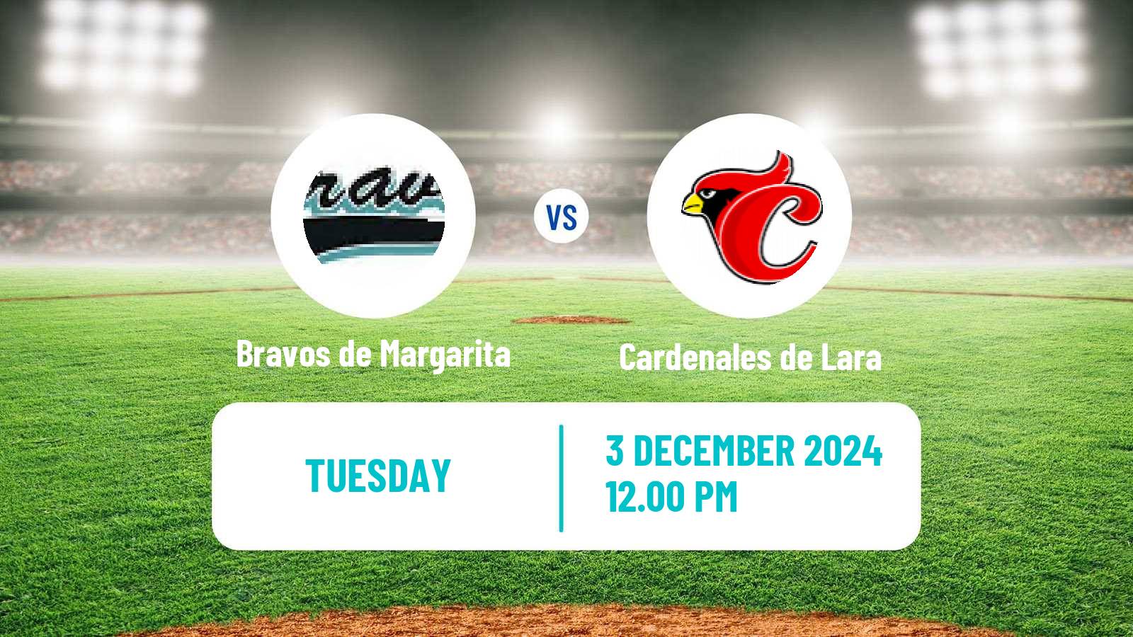 Baseball Venezuelan LVBP Bravos de Margarita - Cardenales de Lara