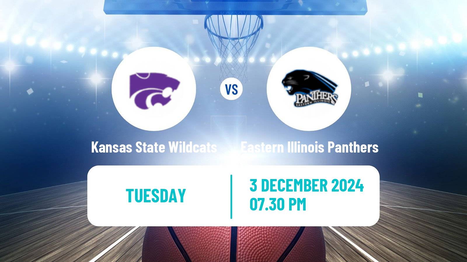 Basketball NCAA College Basketball Women Kansas State Wildcats - Eastern Illinois Panthers