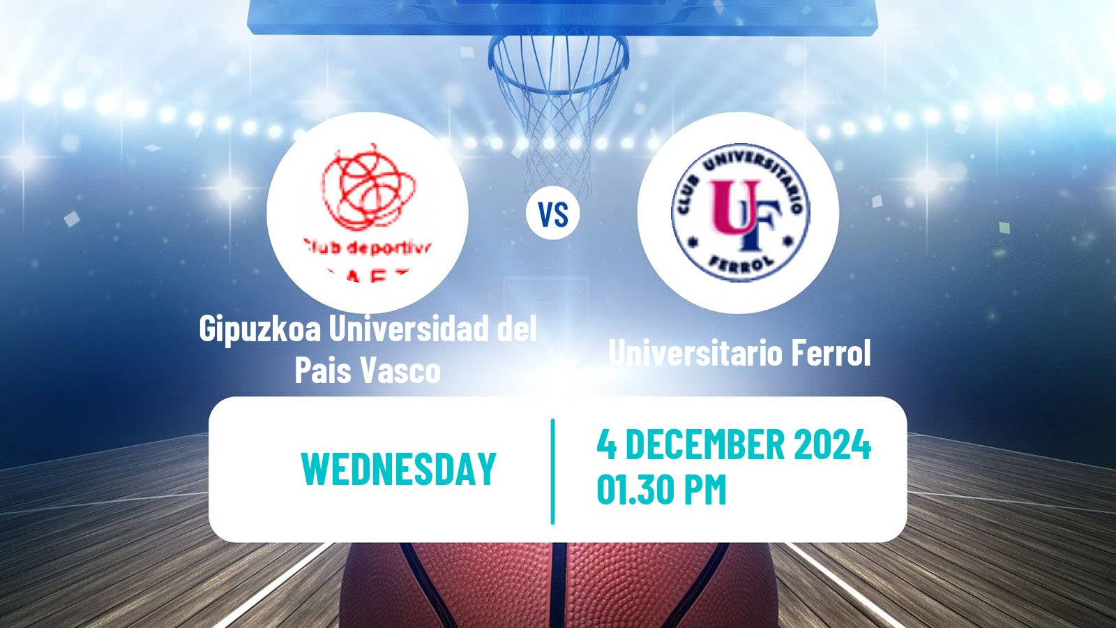 Basketball Spanish Liga Femenina Basketball Gipuzkoa Universidad del Pais Vasco - Universitario Ferrol