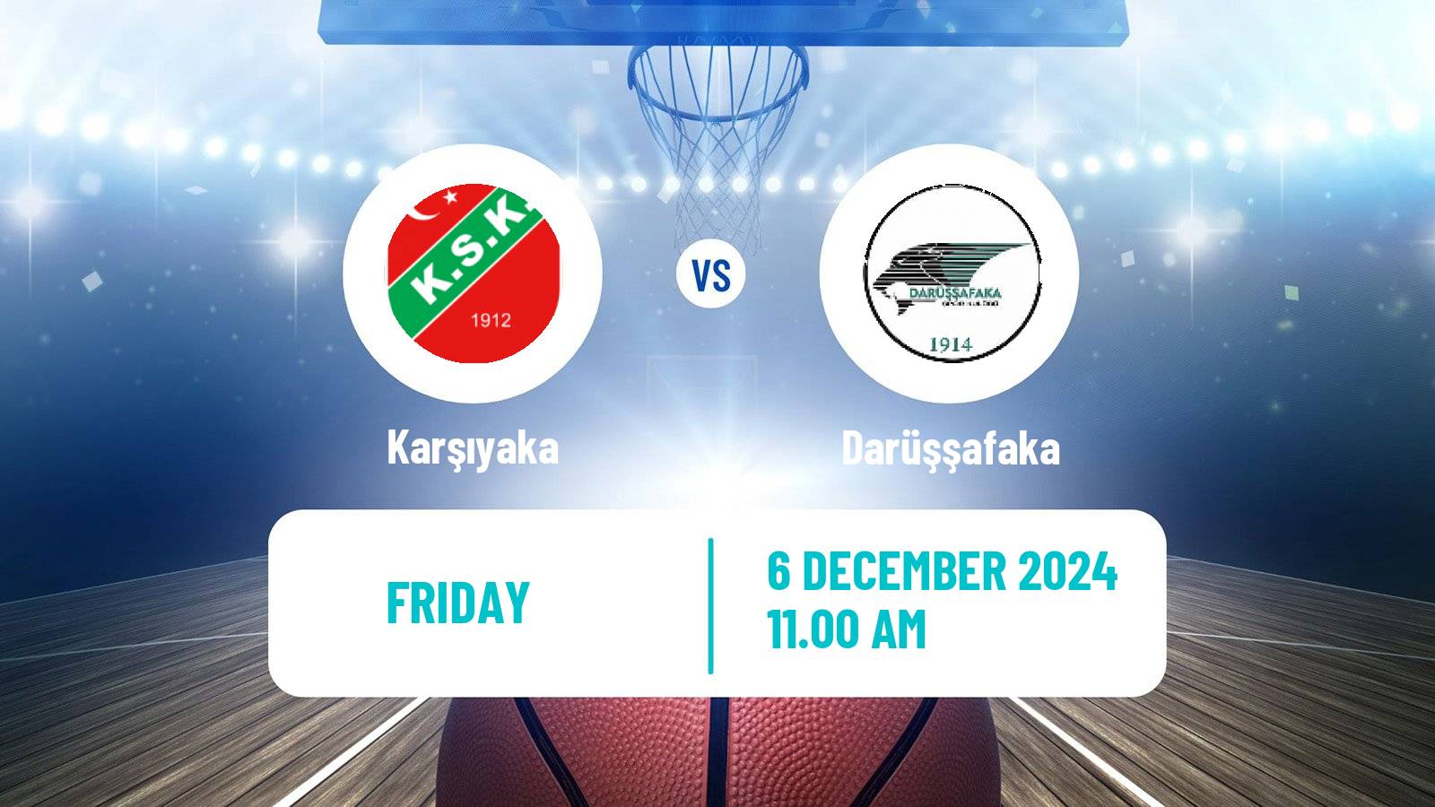 Basketball Turkish Basketball Super Ligi Karşıyaka - Darüşşafaka