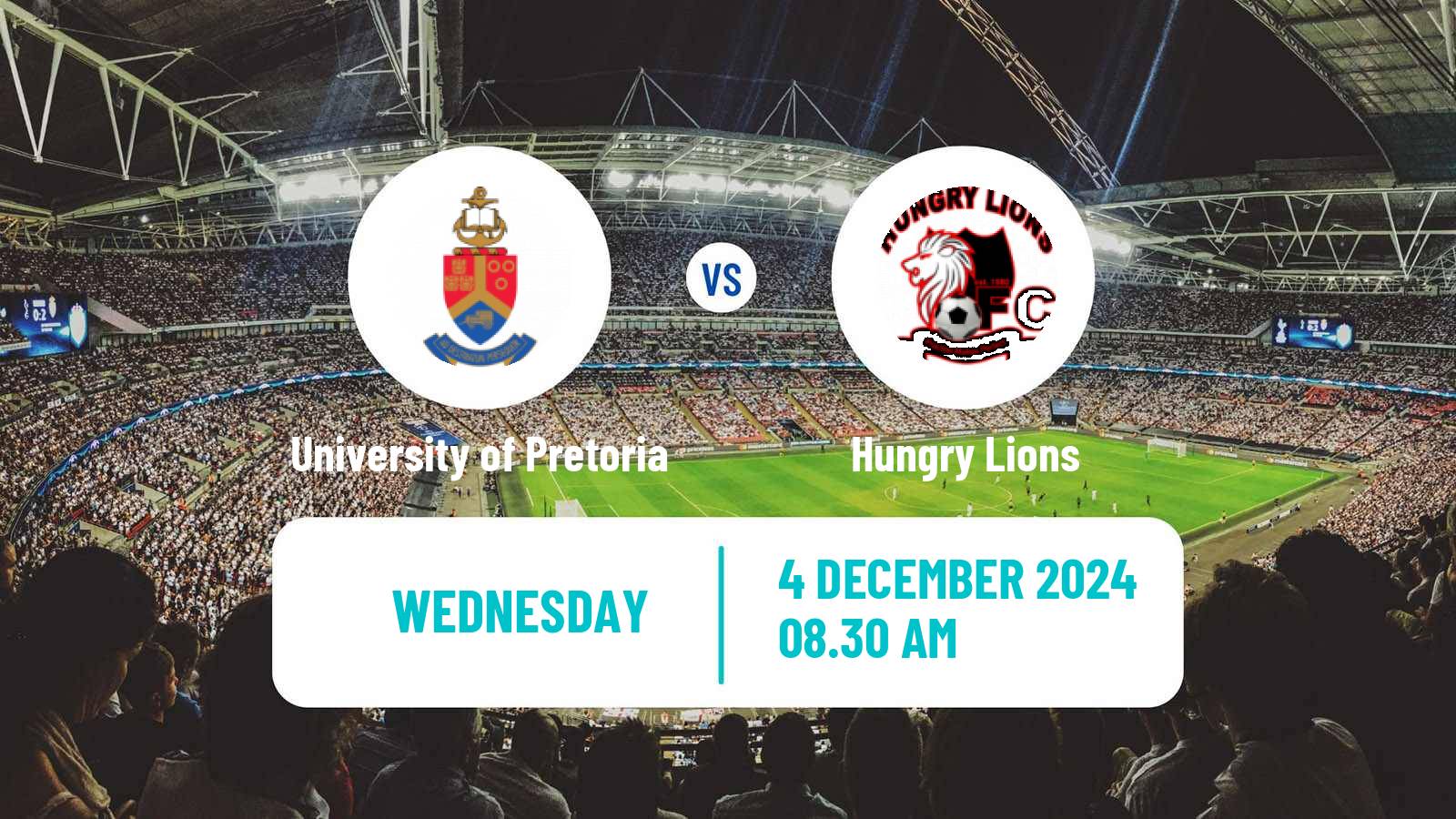 Soccer South African Nedbank Cup University of Pretoria - Hungry Lions