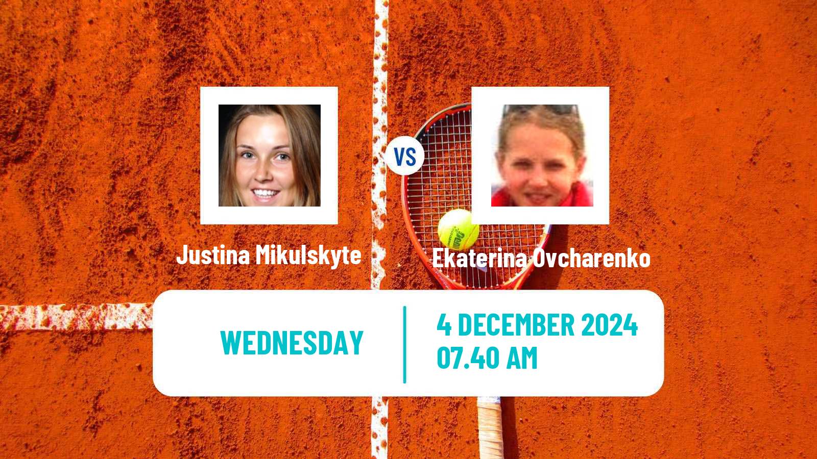 Tennis ITF W35 Ortisei Women Justina Mikulskyte - Ekaterina Ovcharenko