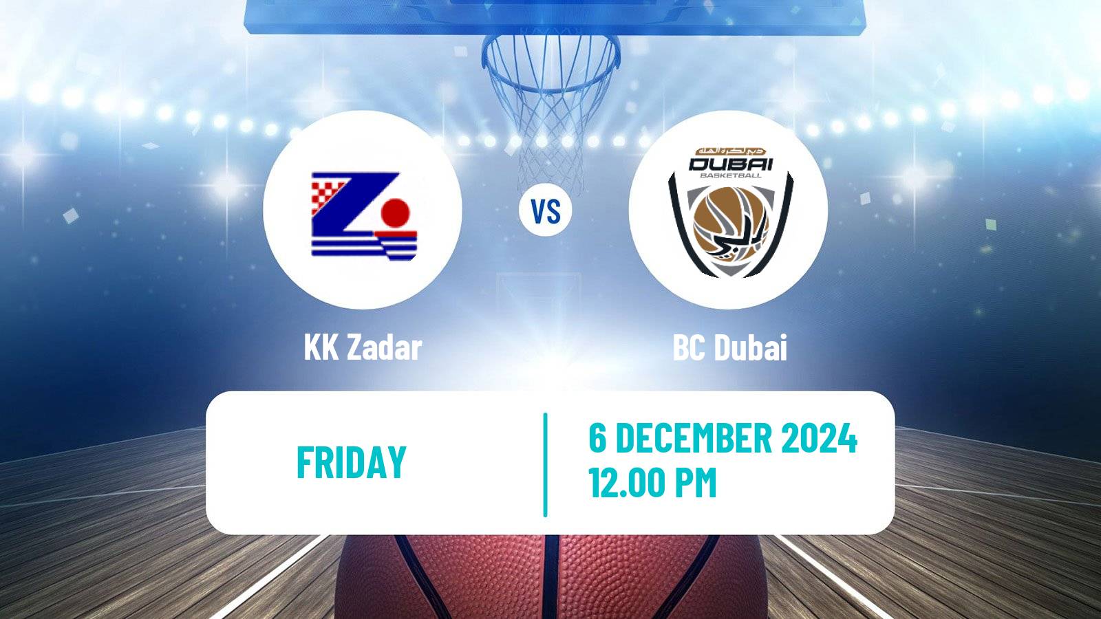 Basketball Adriatic League KK Zadar - Dubai